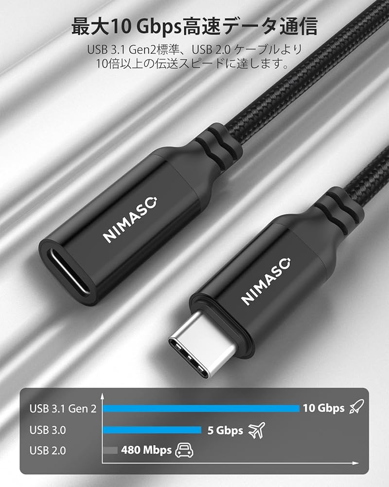 ケーブル・シールド Mps HD-920 Type-C to USB-A USB Type-Cケーブル・アダプタ｜サンワサプライ株式会社